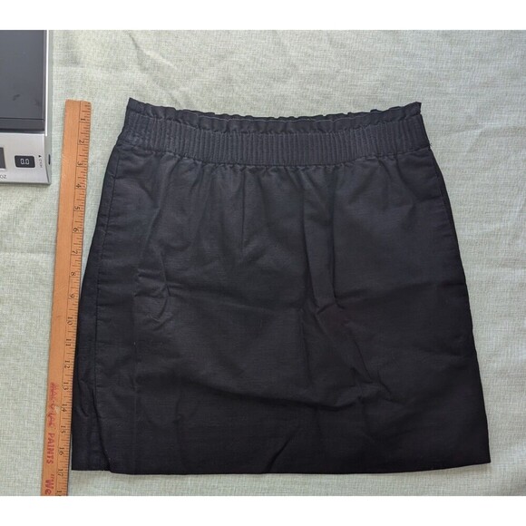 J.Crew Skirt Women 2 Black Elastic Waist Pocket - Picture 7 of 7